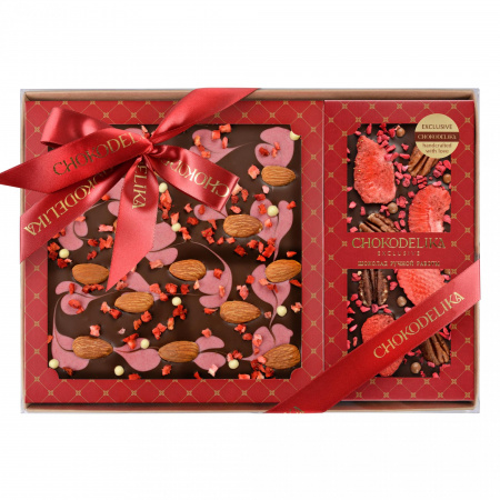 Чокоделика Клубничные грезы 300 г. Подарочный набор в коробке