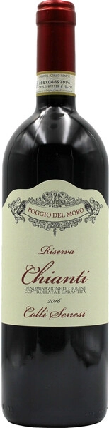 Поджио дель Моро Кьянти Колли Сенези Ризерва 2016 красное сухое 0,75 л. 14% Вино сортовое выдержанное 