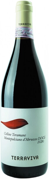 Терравива Монтепульчано д'Абруццо Коллине Терамане ДОКГ год урожая 2020 сухое красное 0,75 л. 13% Вино сортовое выдержанное 
