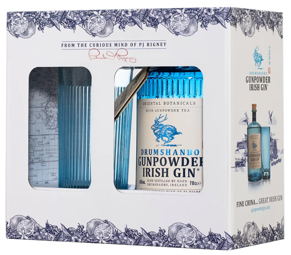 Драмшанбо Ганпаудер Айриш Джин в п/у +1 бокал 0,5 л. 43% Джин