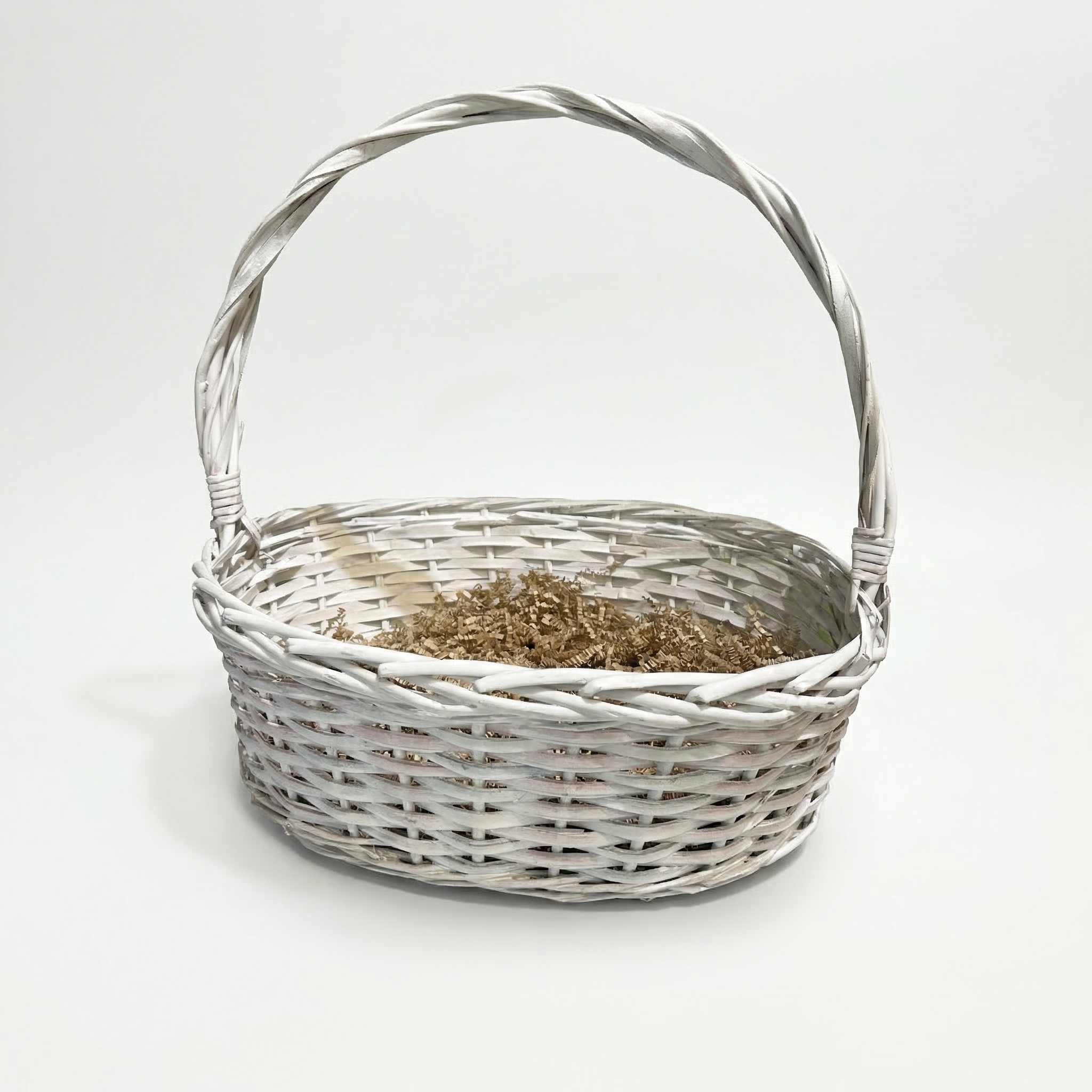 Корзина плетеная (ива) овал 43*33/36*26/Н15*НН40 розовый