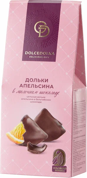 Дольки апельсина в молочном шоколаде Dolcedolka 95 г.