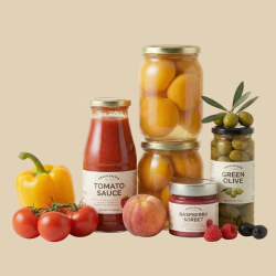 Консервация овощная, фруктовая