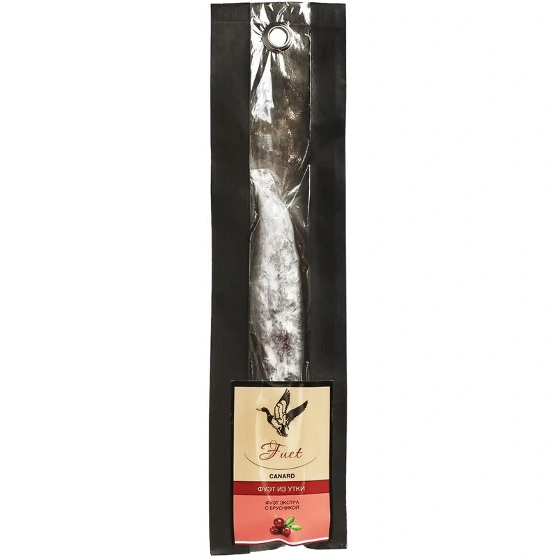 Фуэт CANARD из утки c брусникой колбаса полусухая сыровяленая 120 г