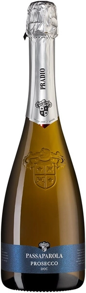 Просекко Пассапарола Венето белое брют 0,75л 11% Вино игристое с защищенным наименованием места пр.