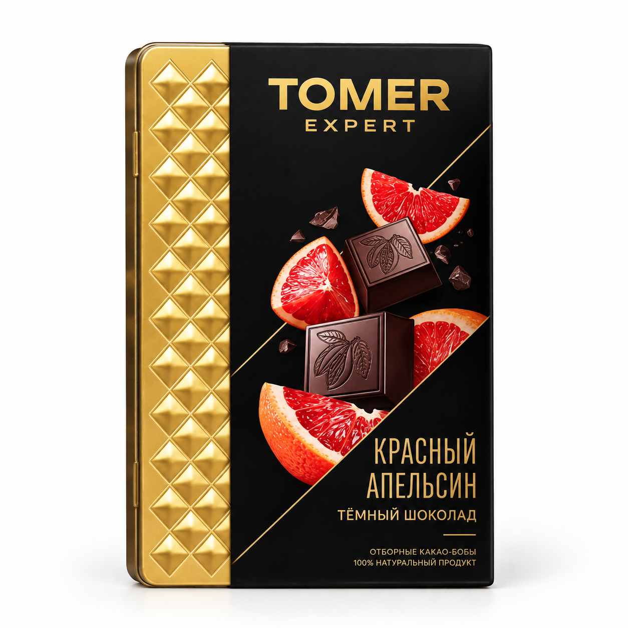 томер темный шоколад красный апельсин в мет/уп. 90гр  картинка