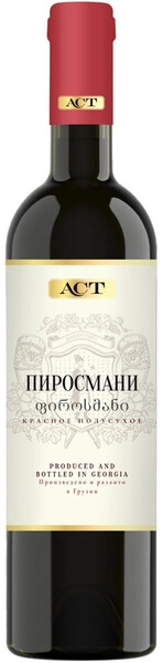 Пиросмани АСТ красное полусухое 0,75 л. 12% Вино сортовое ординарное