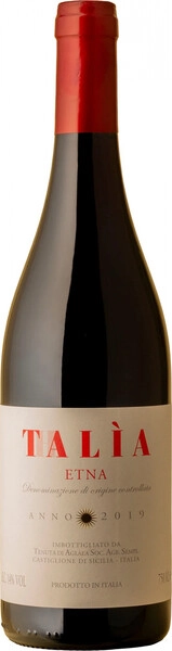 Талия Этна ДОК 2019 сухое красное 0,75 л. 14% Вино сортовое выдержанное региона Сицилия