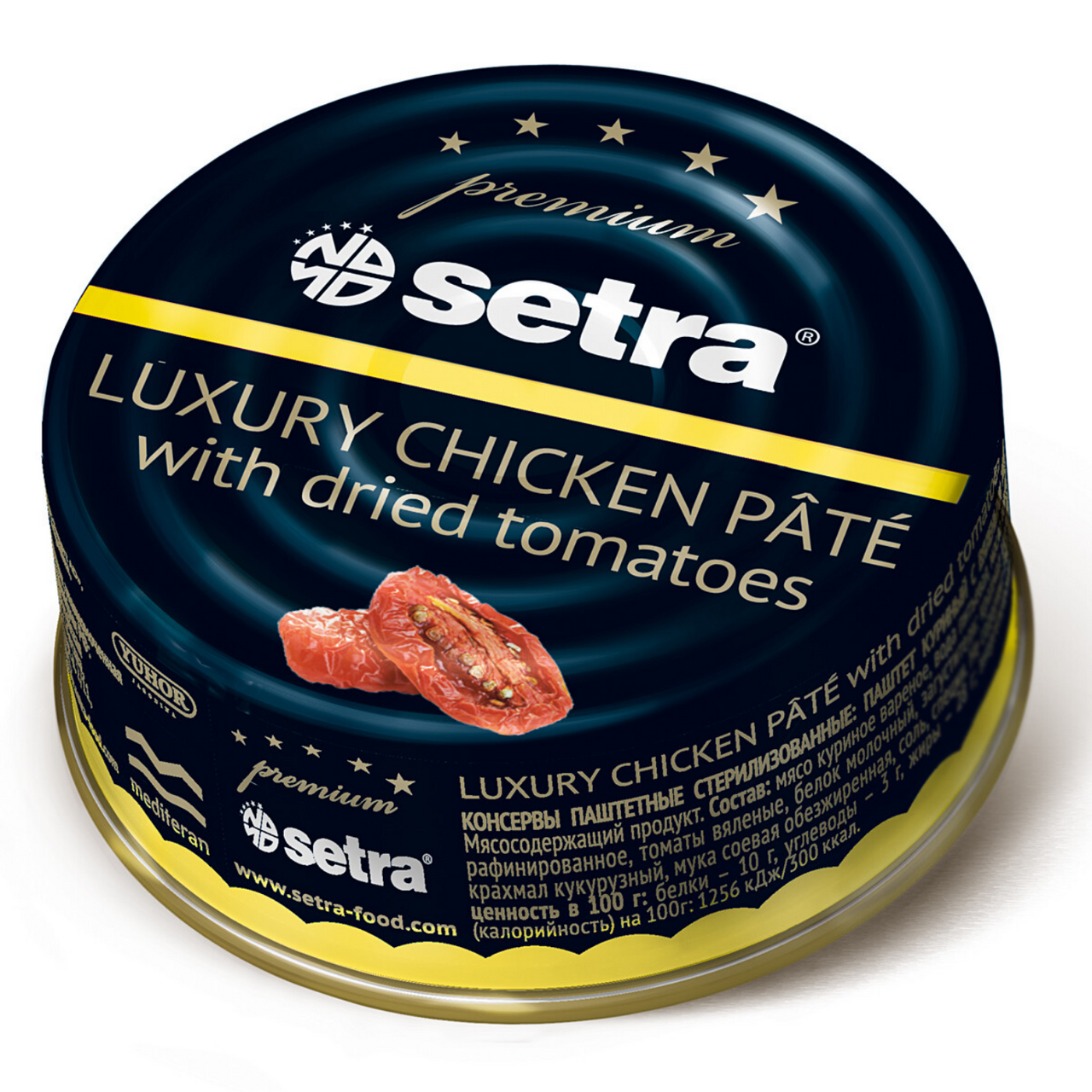 Паштет куриный с вялеными томатами Setra 100г