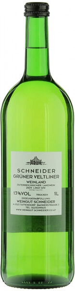 Шнайдер Грюнер Вельтлинер сухое белое 1 л. 12% Вино сортовое