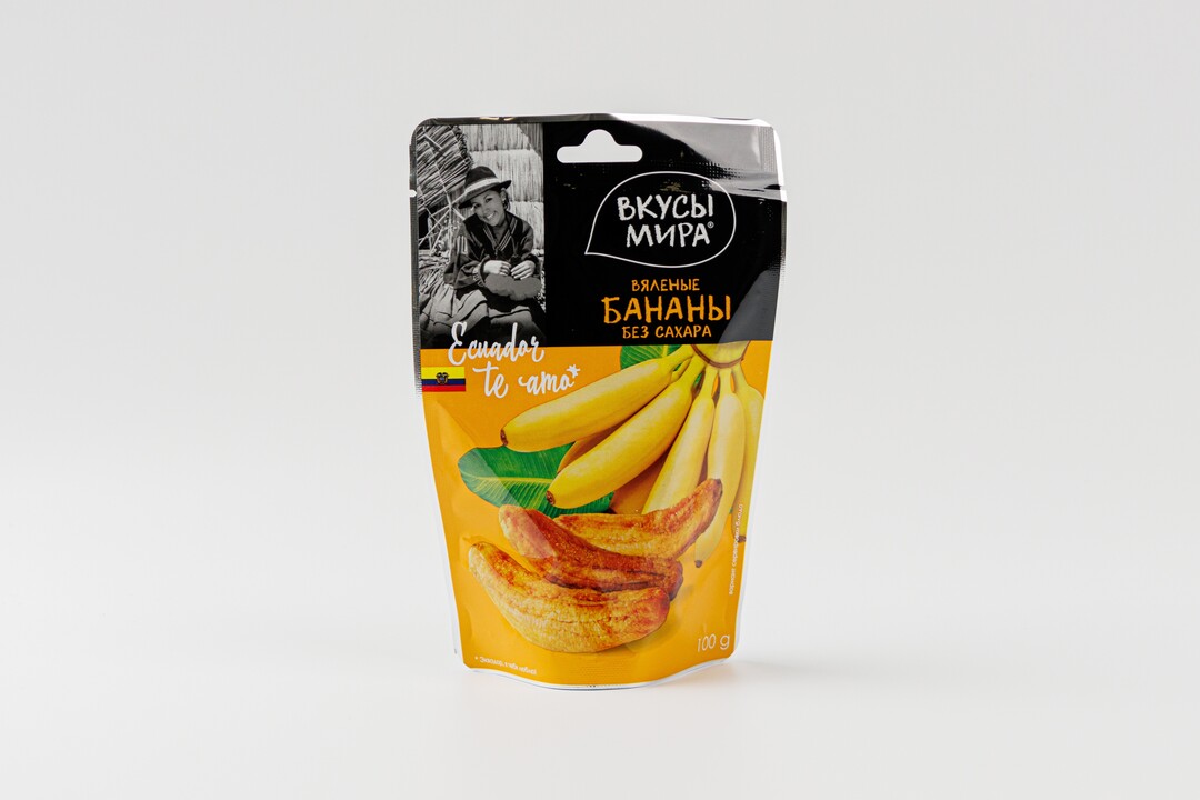 Бананы вяленые Вкусы мира 100 г