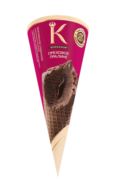 Рожок Коркунов Ореховое пралине 68 г