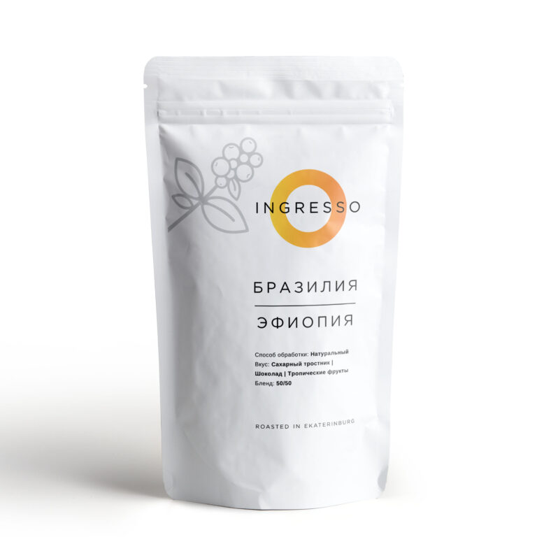 Бразилия/Эфиопия Кофе молотый 250гр Ingresso
