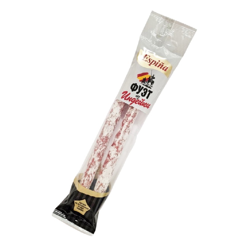 Колбаса из мяса индейки сыровяленая охлажденная Фуэт Дуэт/ Fuet DUO Espina 90 г