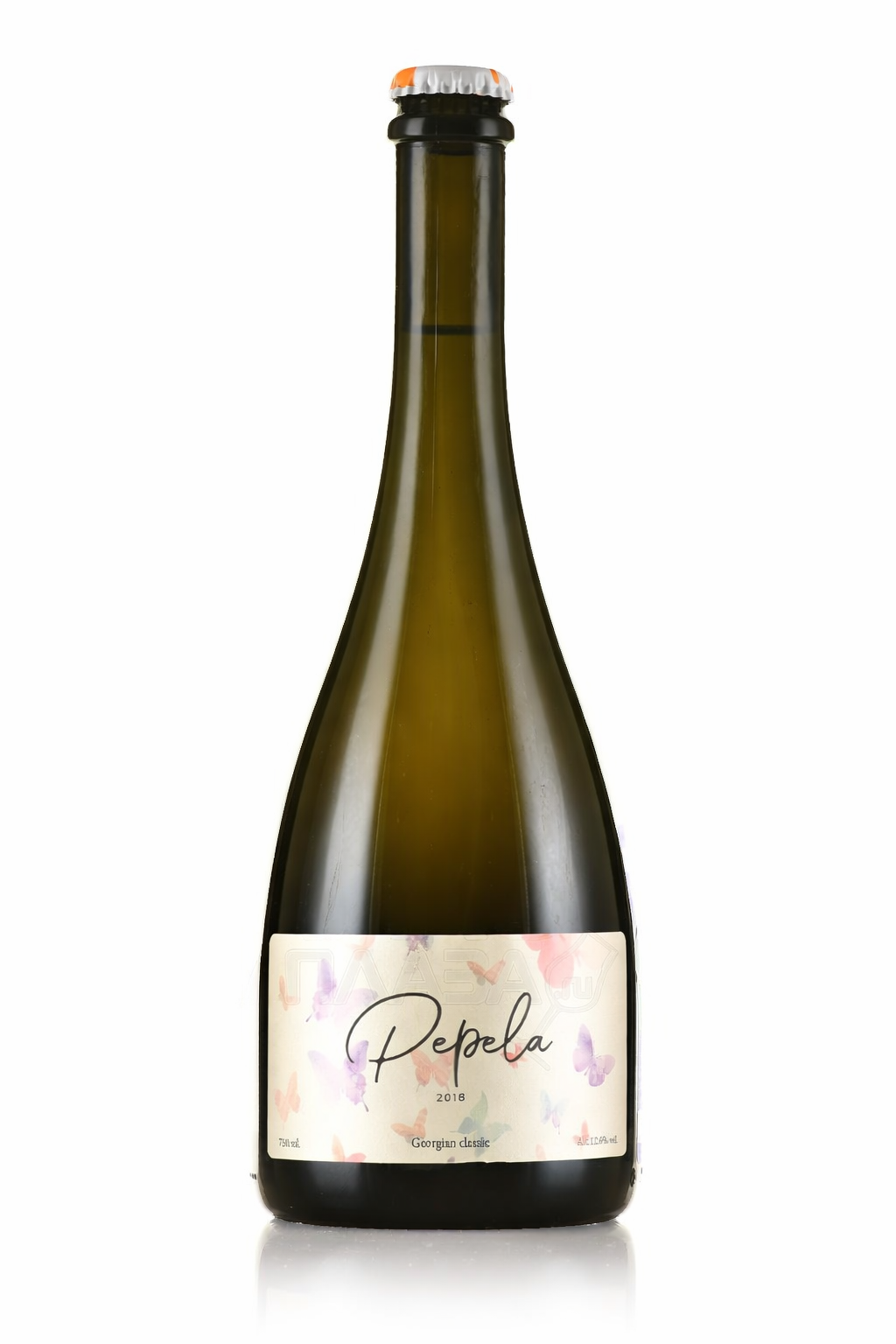 Пет-Нат Грузинское классическое белое брют 0,75 л. 12% Вино игристое 