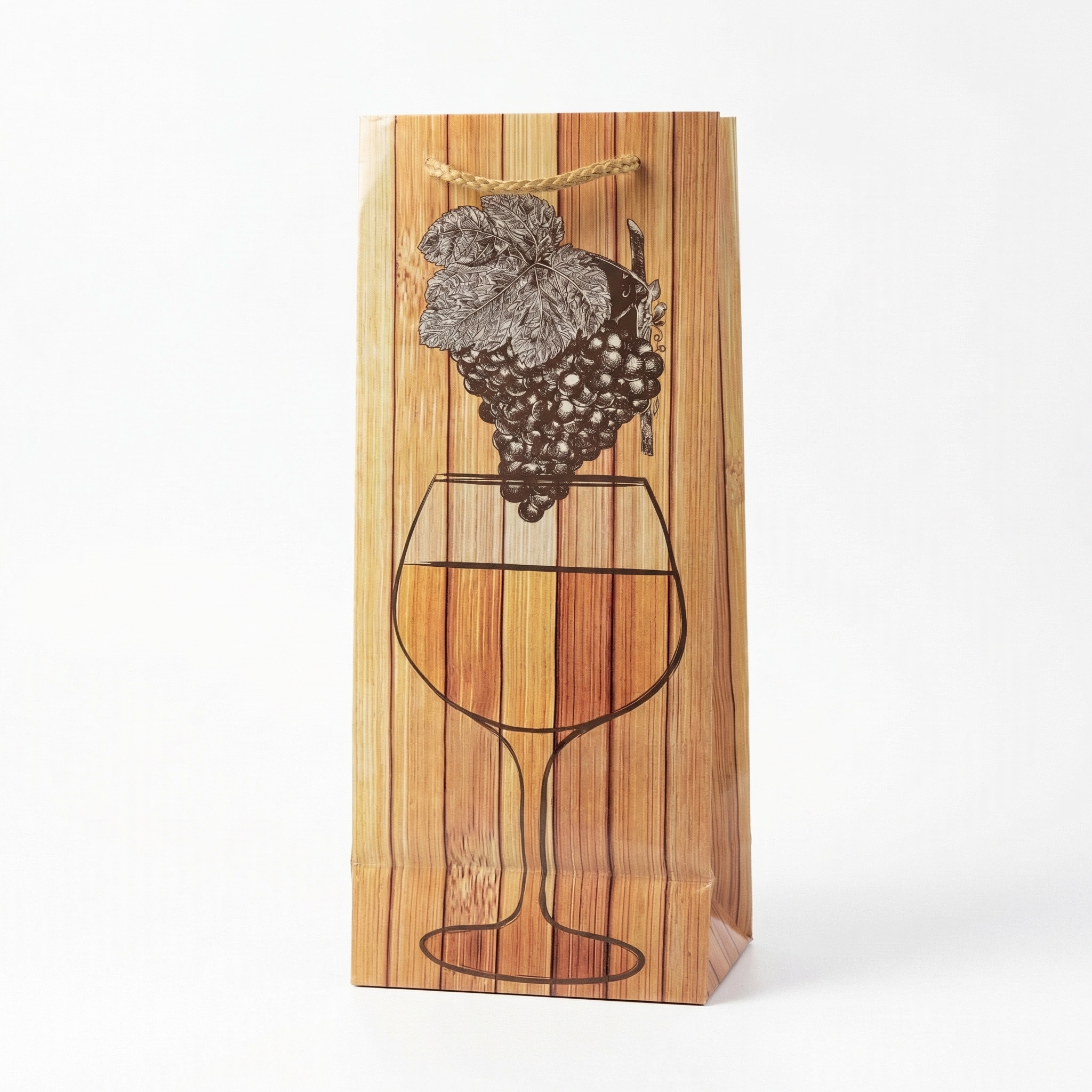 Пакет ламинированный под бутылку 14*35*11 В304