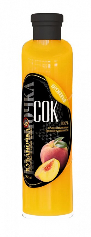 Кубаночка Персиковый с/б 0,75 л. Сок восстановленный