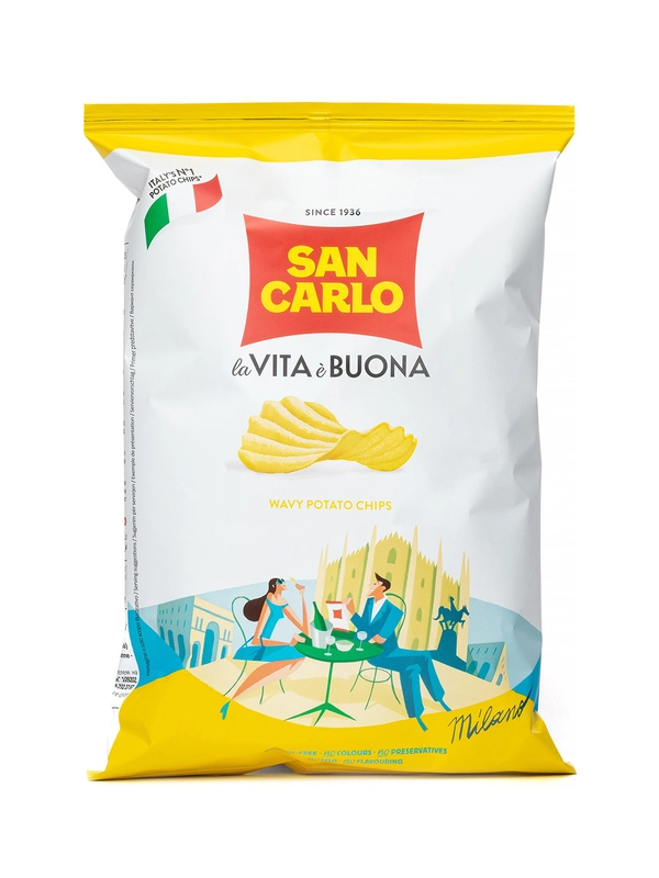 Чипсы картофельные Сан Карло Рифленые 50 гр