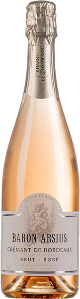 Креман де Бордо Барон Арсиюс розовое брют 0,75 л. 12% Вино игристое выдержанное