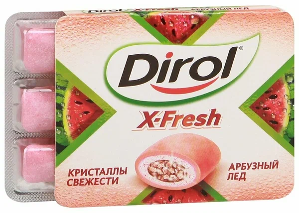 Дирол Х Fresh Арбузный лед ж/р 16 гр