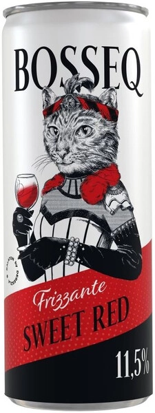Боссек Фризанте красное сладкое 0,25 л. 11,5% Вино игристое жемчужное 