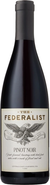 Федералист Пино Нуар Сентрал Кост сухое красное 0,75 л. 13% Вино сортовое выдержанное 