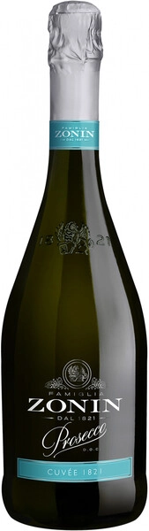 Просекко Зонин белое брют 0,75 л. 11% Вино игр  защищ географ указ кат DOC, рег Венето 