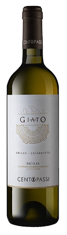 Чентопасси Джато Грило-Катарратто ДОК Сицилия Супериоре, белое сухое 0,75 л. 13% Вино ЗНМП