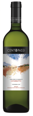 Чентопасси Терре Россе ди Джаббашио-Катарратто Сицилия ДОК, белое сухое 0,75 л. 13,5% Вино ЗНМП