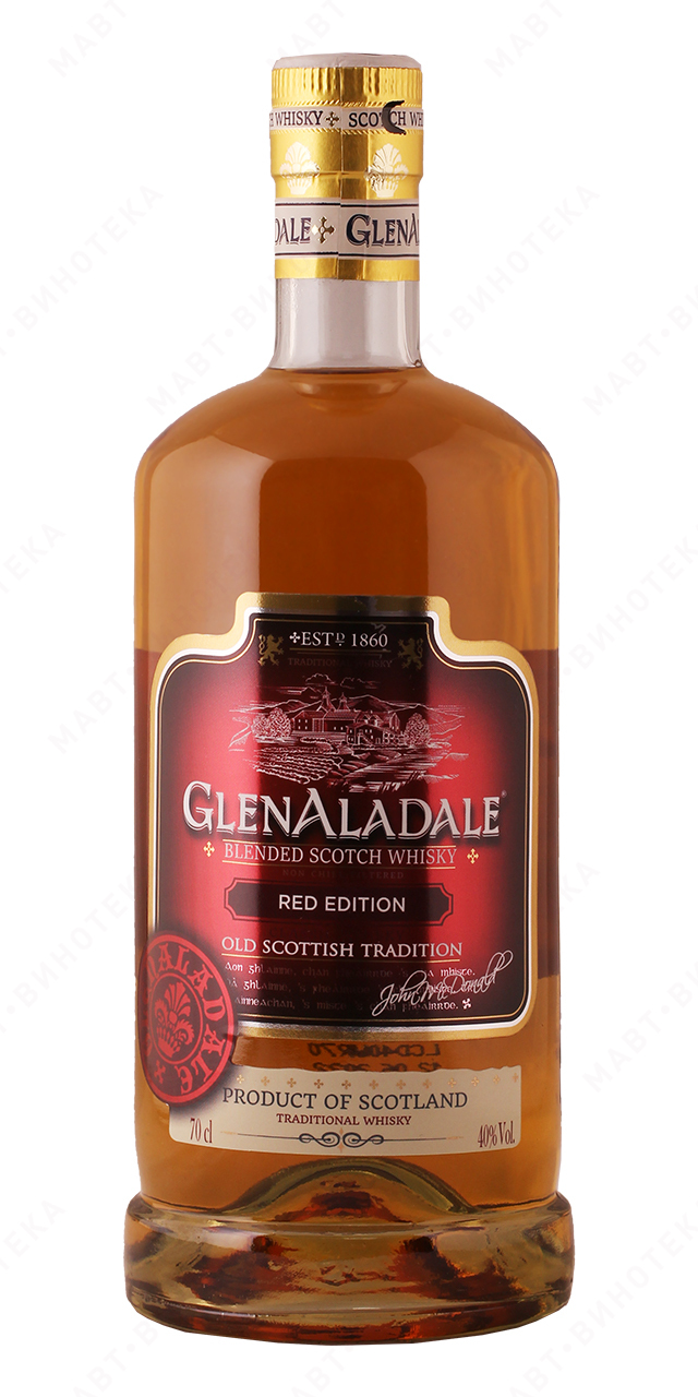 Гленаладейл Рэд Эдишн 0,7 л. 40% Виски шотландский купажированный