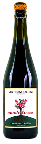 Монтелокко Ламбруско Эмилия ИГП красное сухое 0,75 л. 11,5% Вино игристое Вентурини Балдини