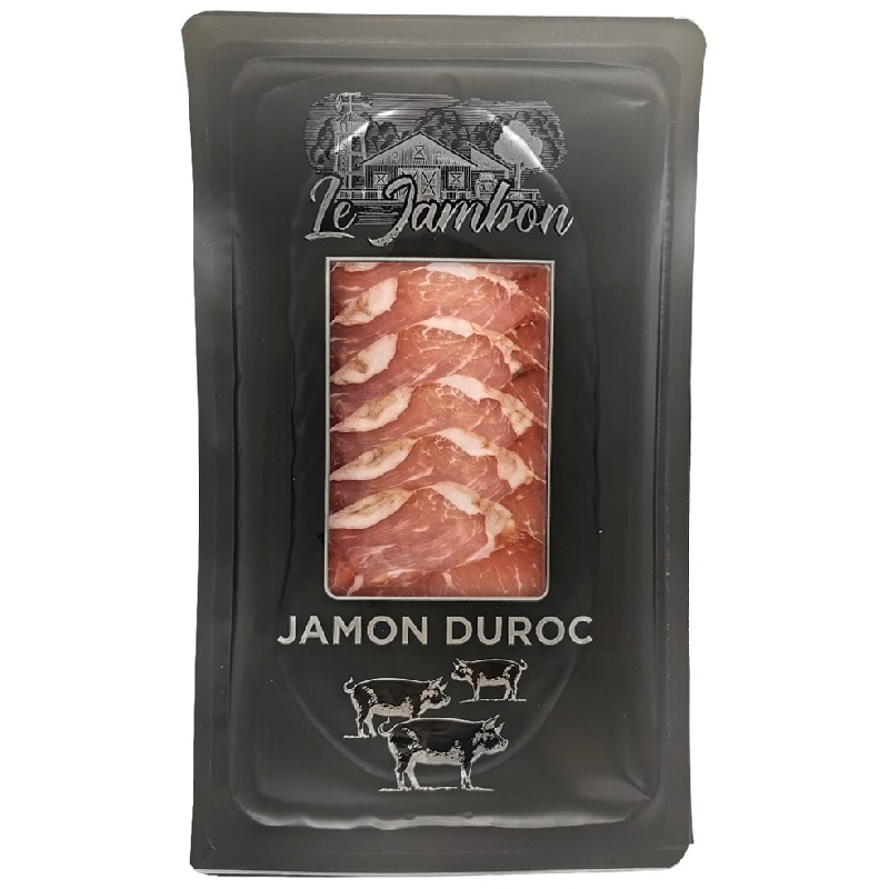 Окорок сыровяленый Хамон Дюрок/Jamon Duroc, т.м. "Le Jambon" нарезка 60 г. Продукт мясной из свинины