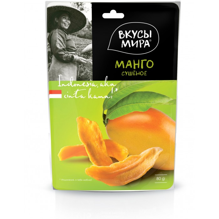 Манго сушеное Вкусы мира 80 г