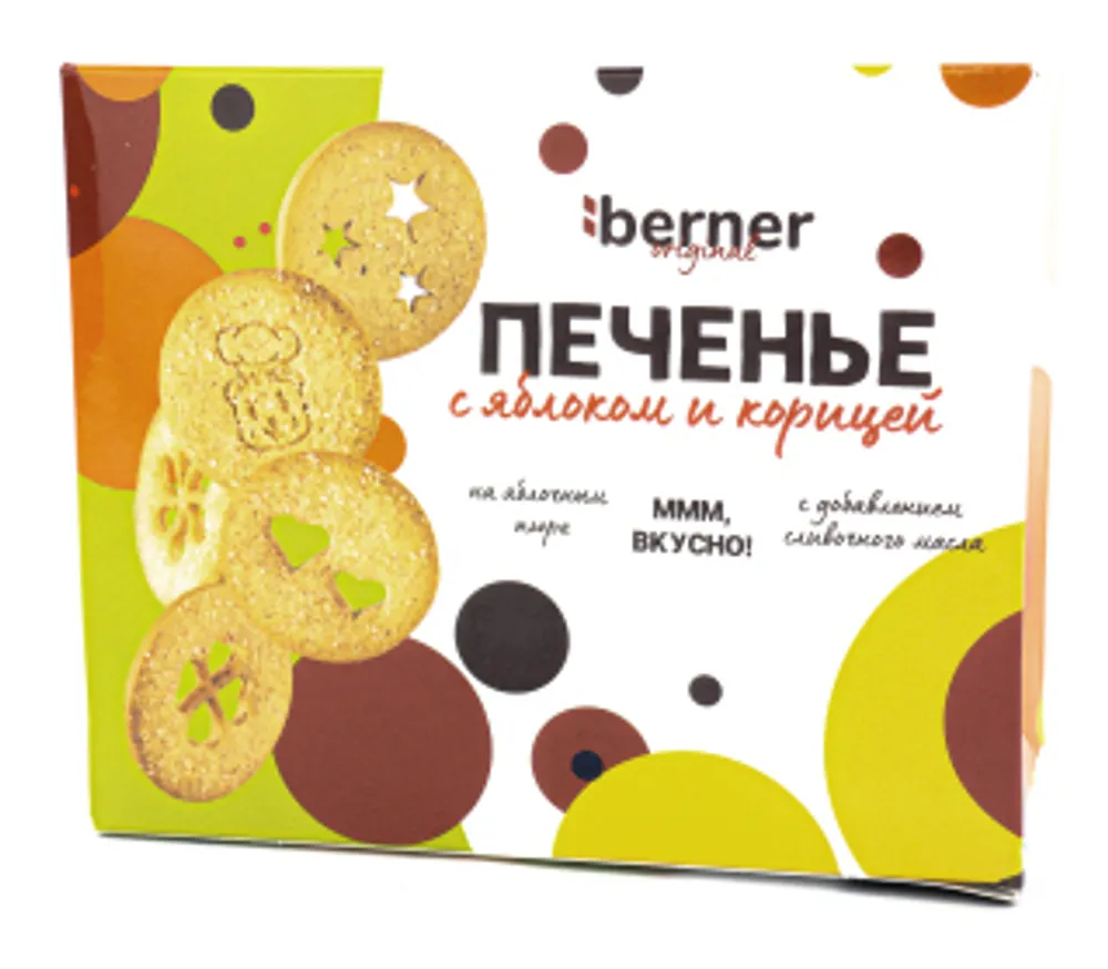 Печенье Berner c яблоком и корицей 200г