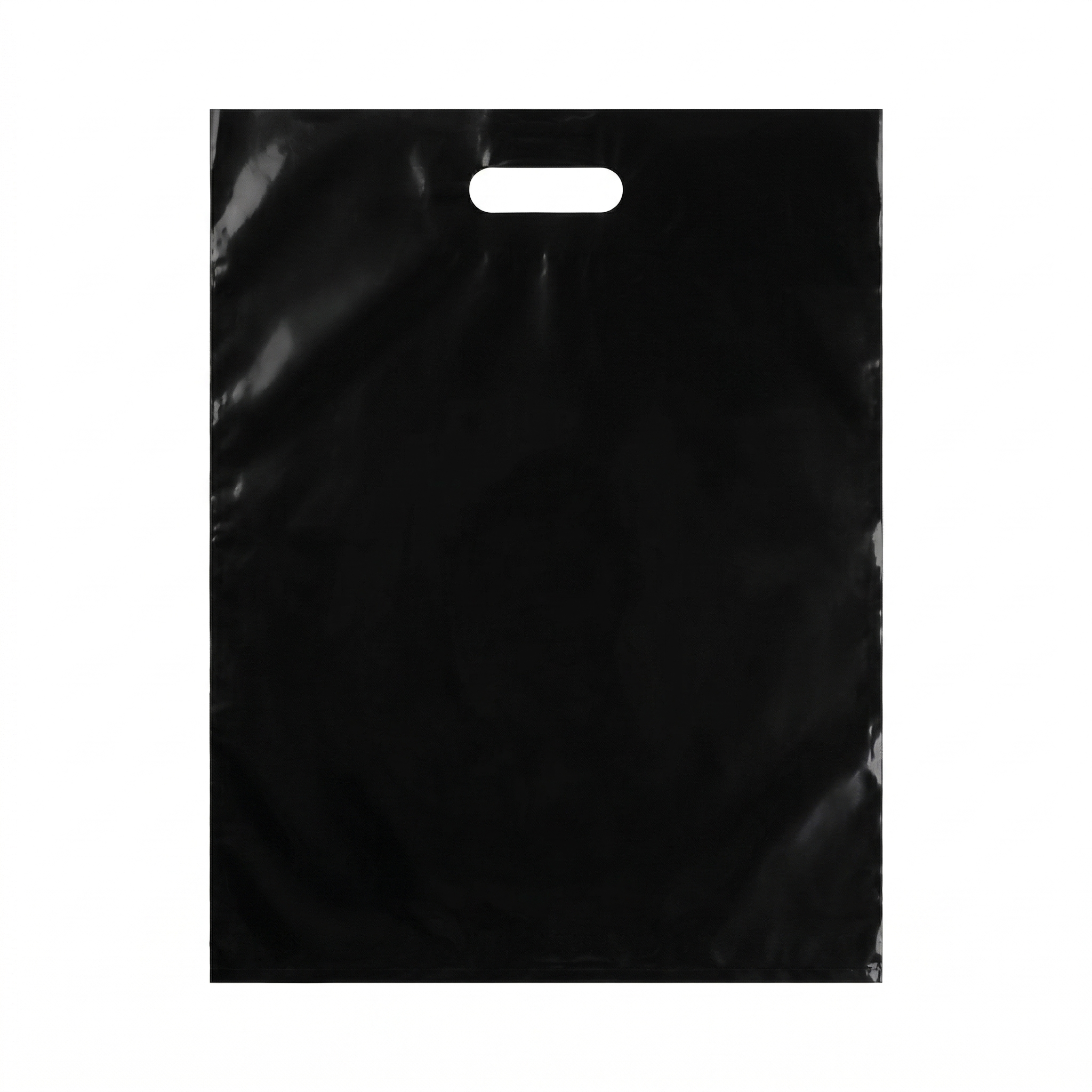 Пакет черный 57*44-80 мкм П-выр.ручка Прорубной ПВД