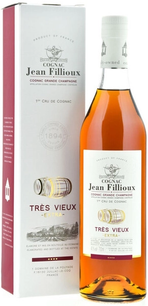 Жан Фийу Тре Вье ХО Экстра Коньяк Гранд Шампань Премье Крю 0,7 л. 40% Коньяк марочный очень старый "ОС"