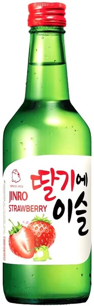Джинро Клубника Соджу 0,36 л. 13% Спиртной напиток