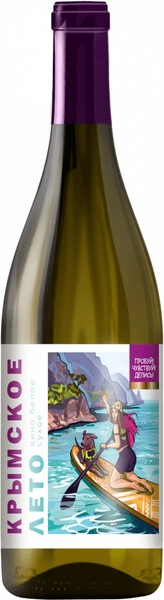 Крымское Лето Сапсерфинг белое сухое 0,75 л. 12% Вино 