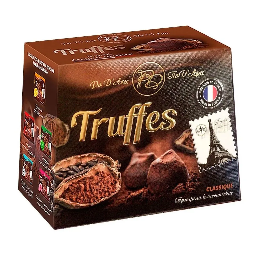 Матез Трюфель классический 160 г. Шоколадный набор обечайка