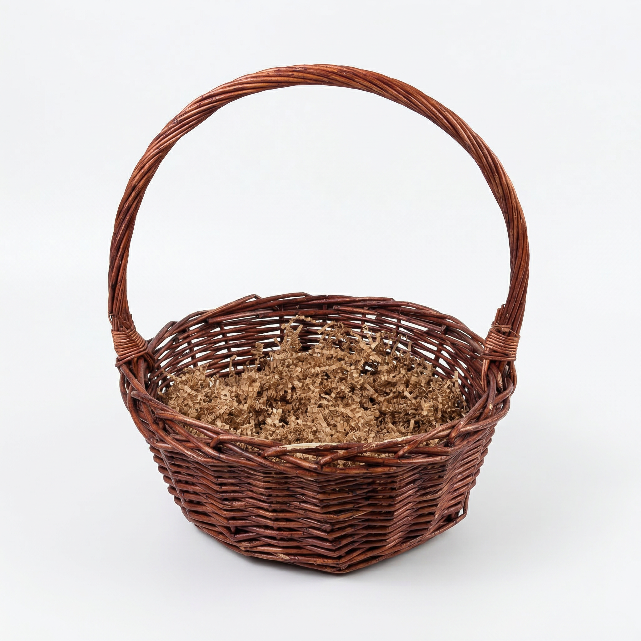 Корзина плетеная (Ива) 34*34*14 коричневый