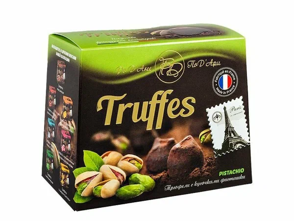 Матез Трюфели с кусочками фисташки 160 г Набор конфет