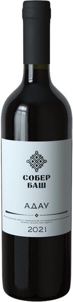 Собер Баш Адау красное сухое 0,75 л. 13% Российское вино ЗГУ 