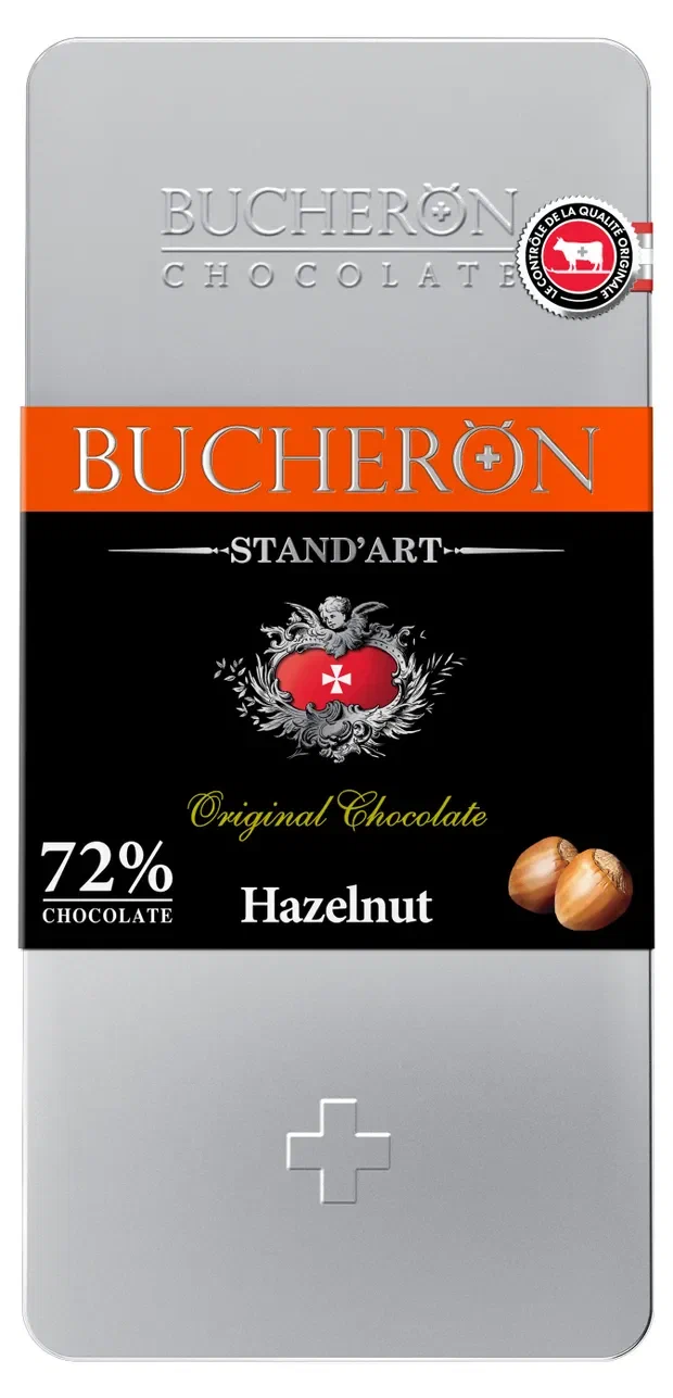 Бушерон горький шоколад с фундуком 100г жесть