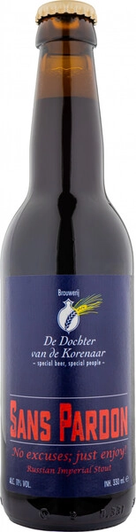 Сан Пардон Русский Имперский Стаут 0,33 л. бут. 11% Пиво темное непастеризованное нефильтрованное