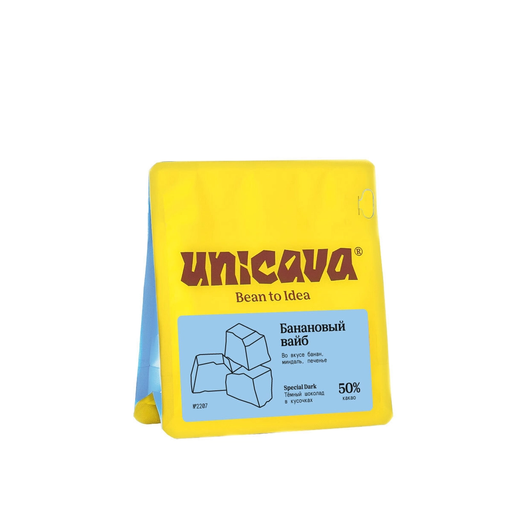 Cacava Темный шоколад Банановый вайб 50% какао 100 г Кусочки