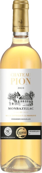 Шато Пион Монбазьяк региона Монбазьяк белое сладкое 0,75л 12,5% Вино ЗНМП категории АОС