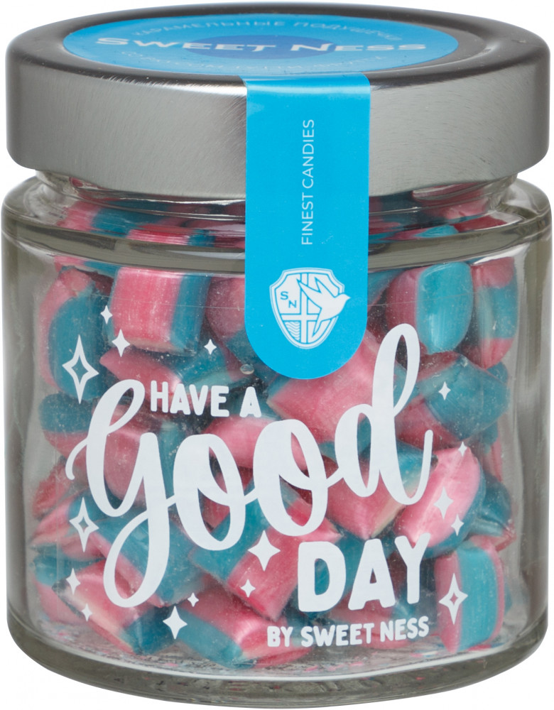 Карамель леденцовая Sweet Ness 130 г. подушечки (стекло) Тутти-Фрутти