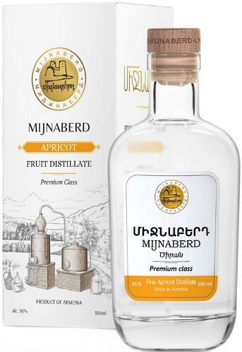 Миджнаберд Абрикосовая 0,5 л. 53% Водка фруктовая (плодовая) выдержанная