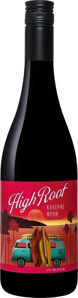 Хай Руф Каберне Фран красное сухое 0,75 л. 11,5% Вино ординарное 