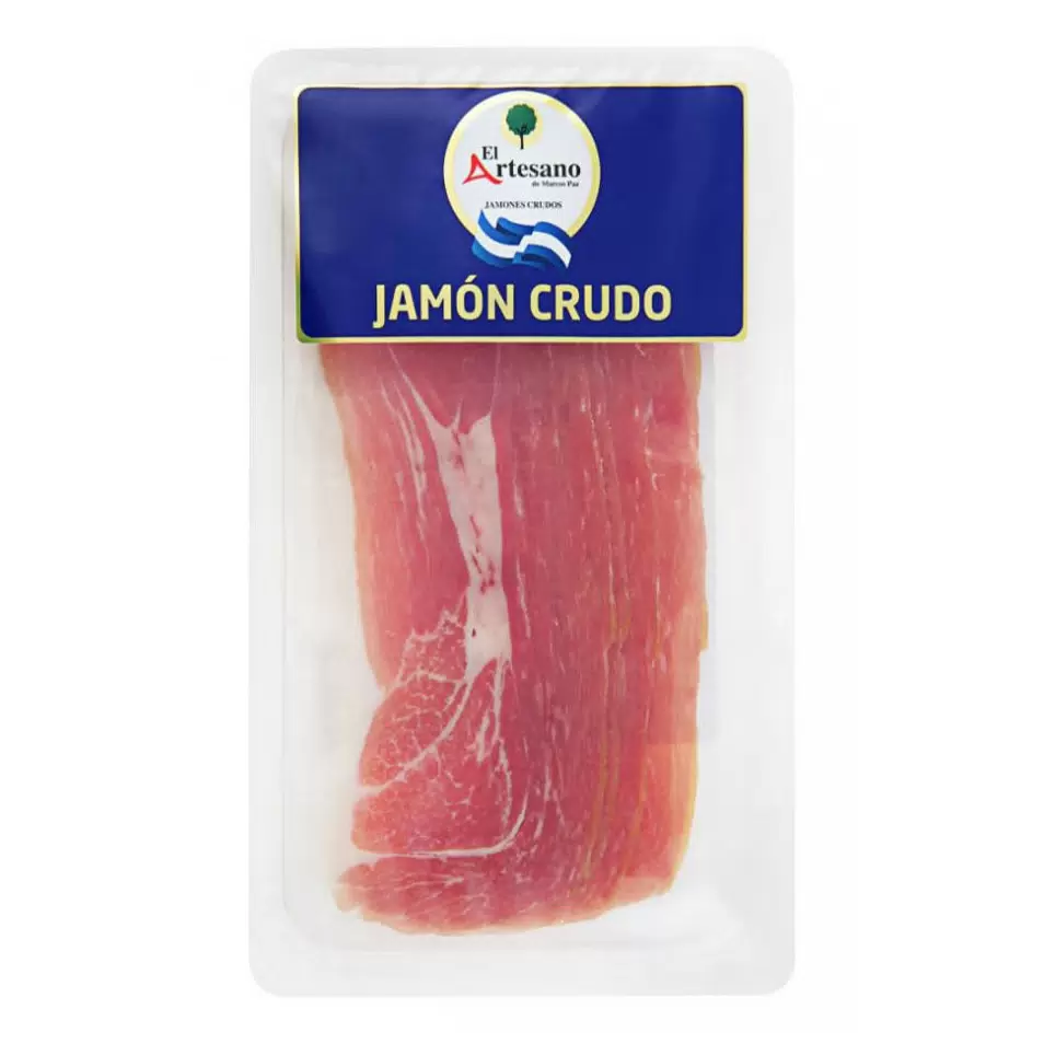 Окорок сыровяленый Хамон El Artesano нарезка 70 г. Продукт мясной из свинины
